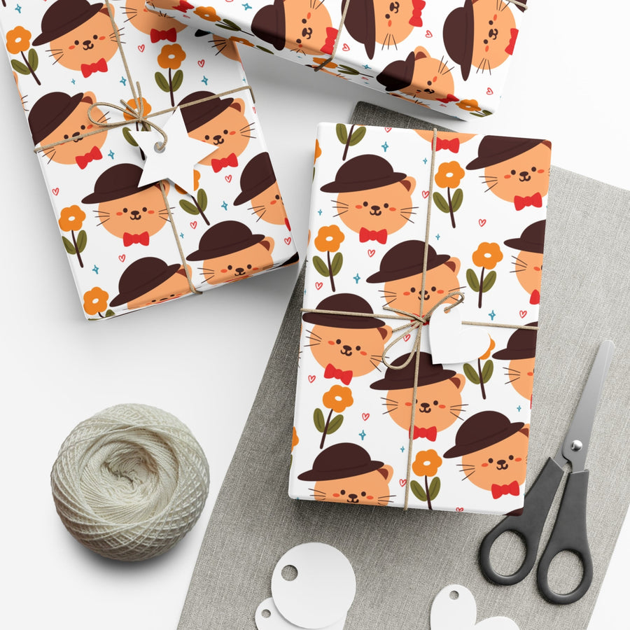Posh Cat Gift Wrap - Happy Little Kitty