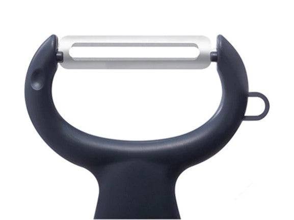 Detail of blade on cat-themed Vegetable Peeler