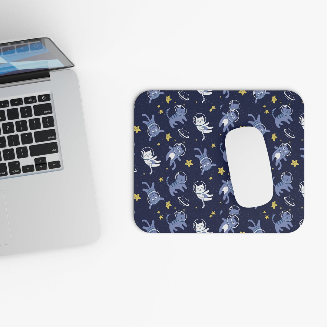 Cats in Space Mouse Pad — Happy Little Kitty