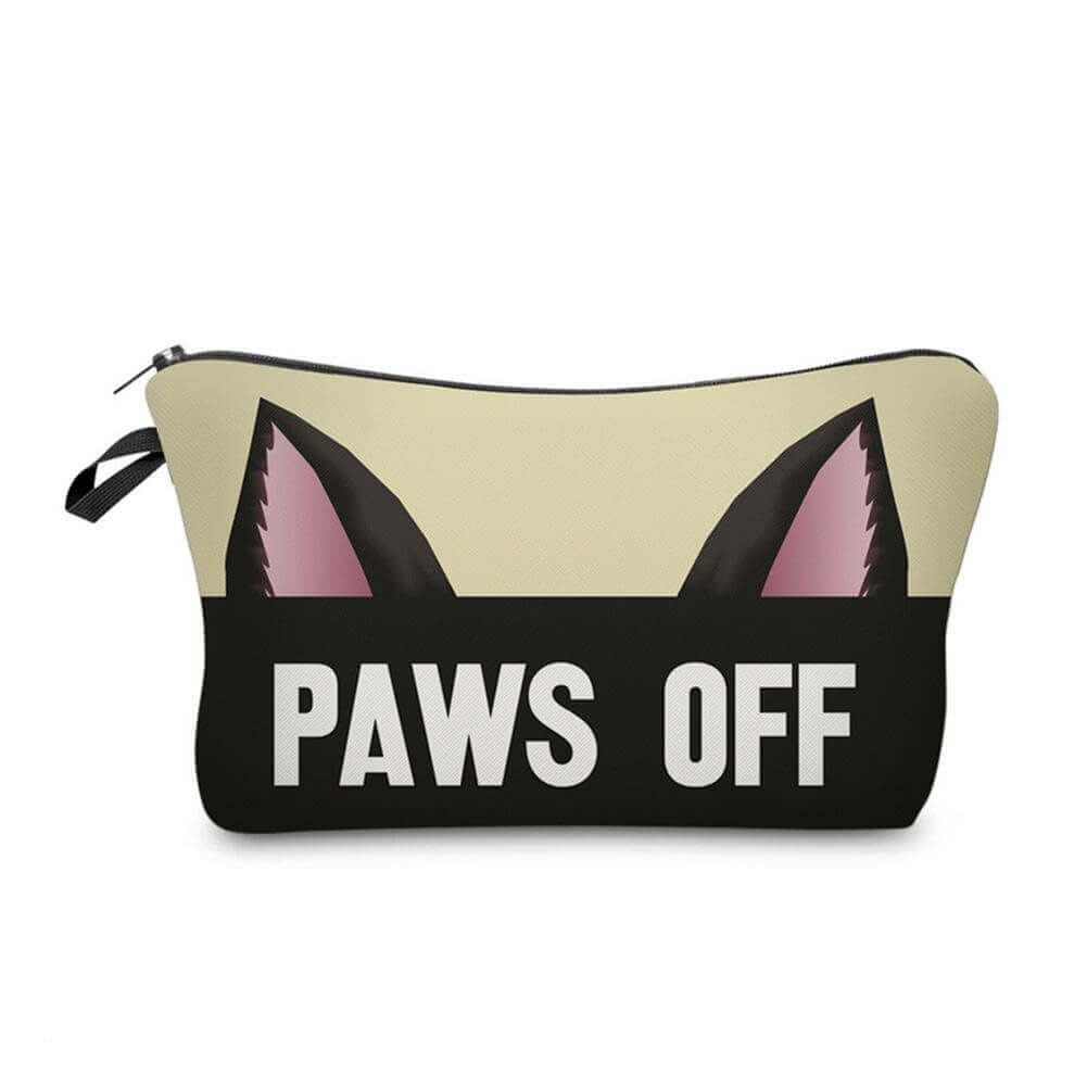 Paws Off Makeup Bag — a fun cat-themed everyday accessory from Happy Little Kitty
