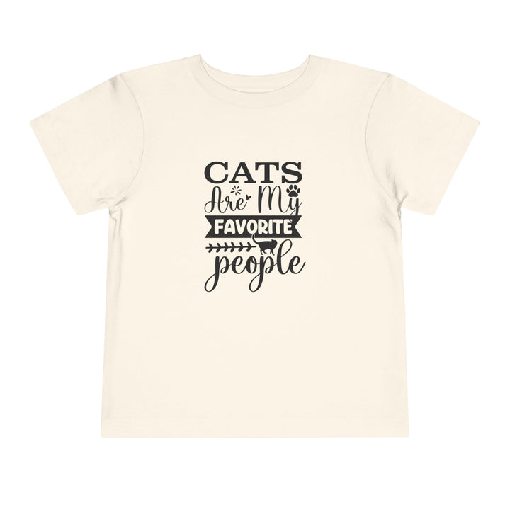Cats Are My Favorite People Toddler Tee