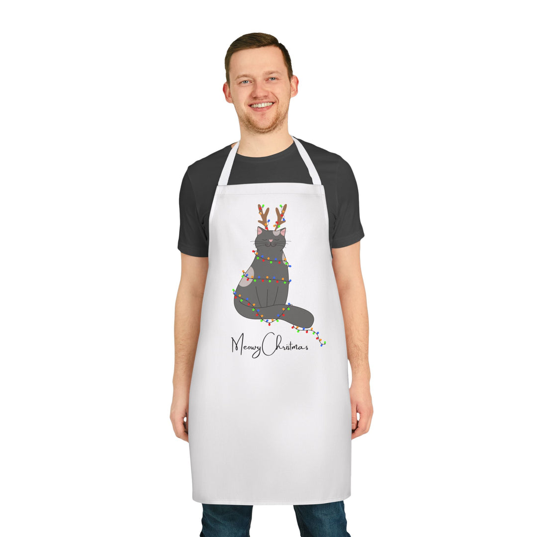 Bright Christmas Cat Apron