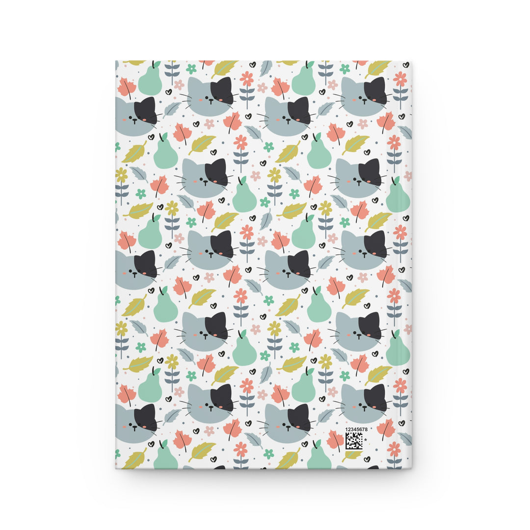 Purrs and Pears Hardcover Journal