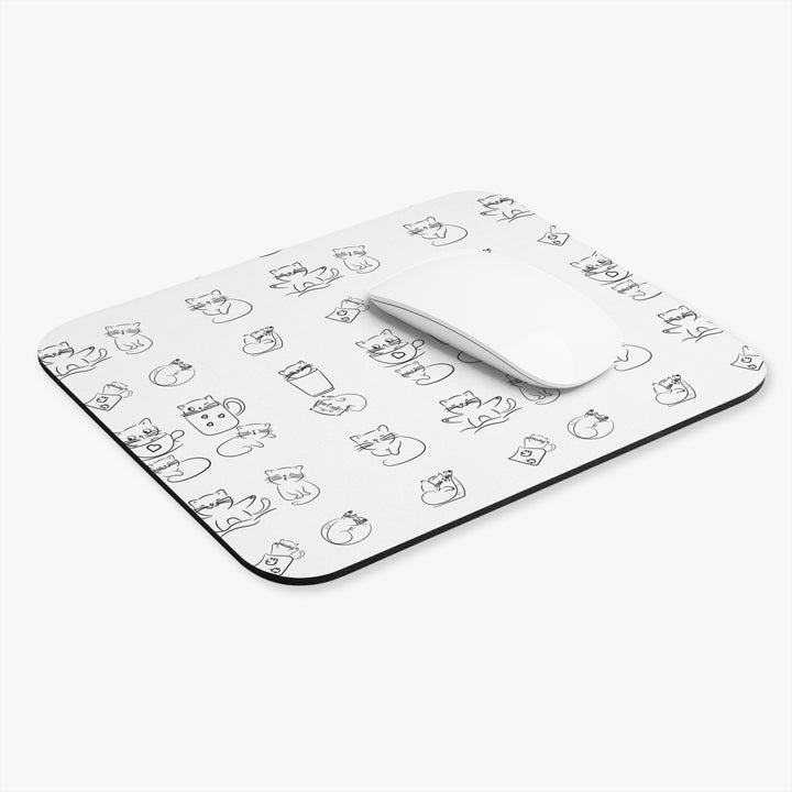 Doodle Cat Mouse Pad