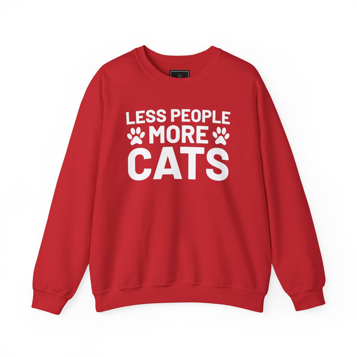 Less People More Cats Crewneck Sweatshirt