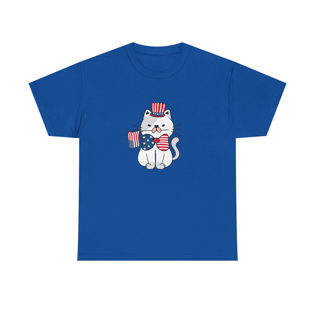 Patriotic Cat Cotton Tee