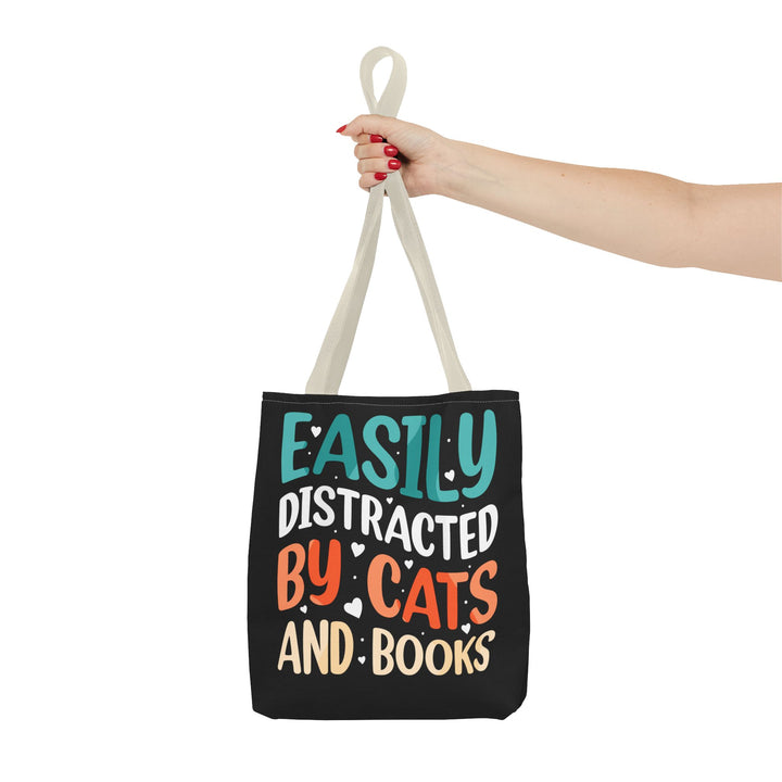 Cats and Books Tote Bag