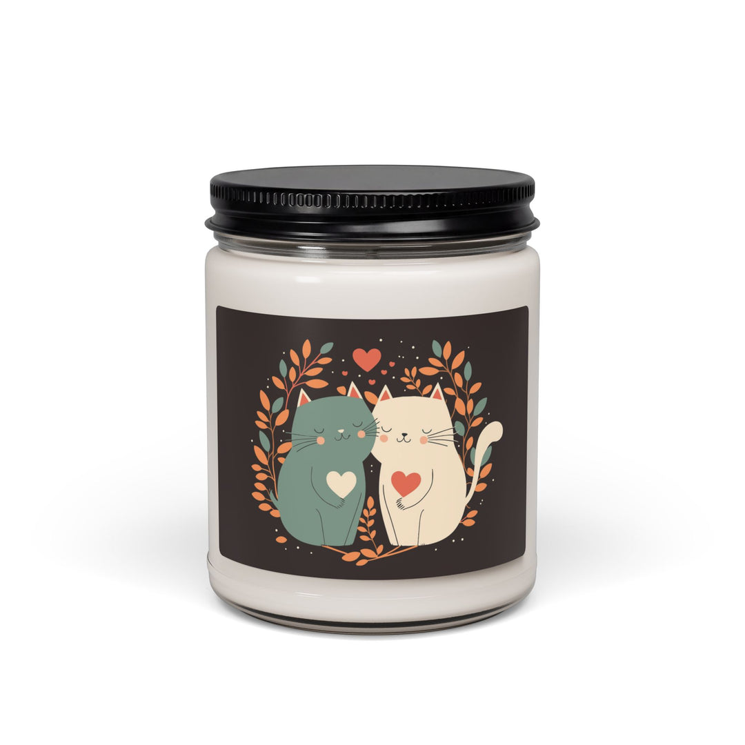 Cat Couple Scented Soy Candle, 9oz