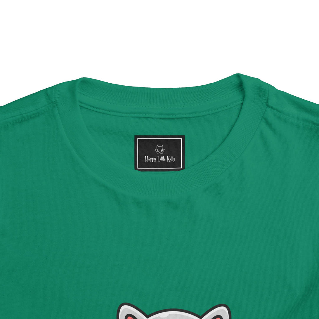 Cat Eating A Fish Toddler Tee