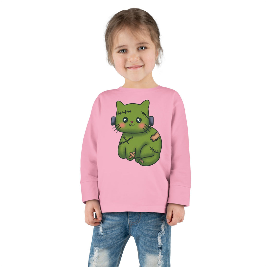 Frankenkitty Toddler Long Sleeve Tee