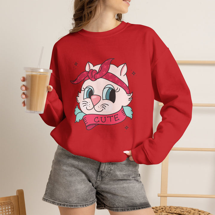 Tattoo Cat Crewneck Sweatshirt