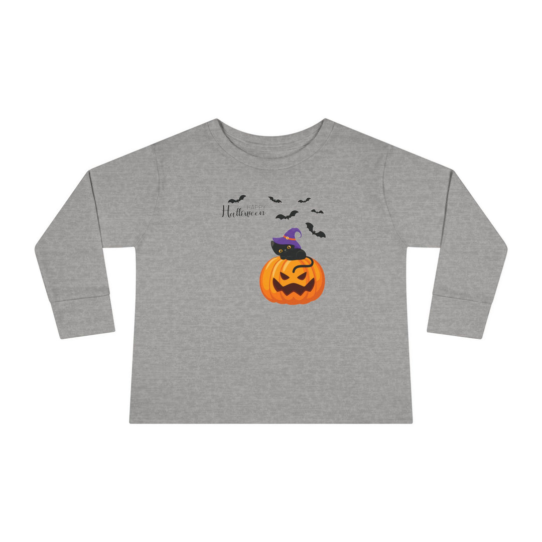 Cat-O-Lantern Toddler Long Sleeve Tee