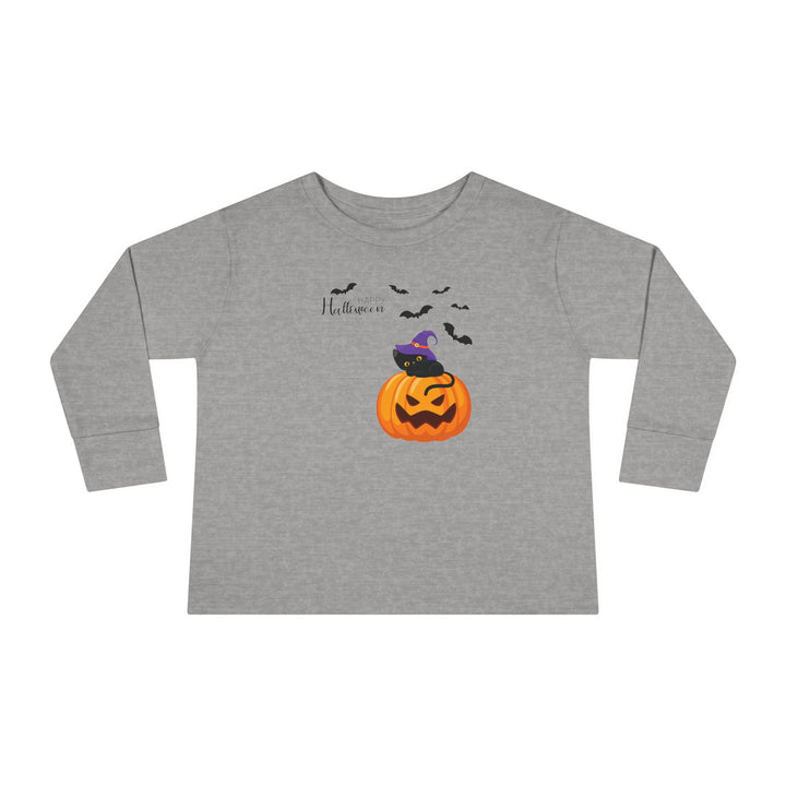 Cat-O-Lantern Toddler Long Sleeve Tee