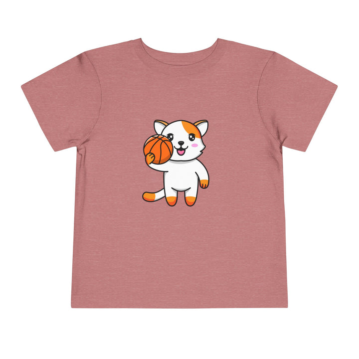 Basketball Cat Toddler Tee