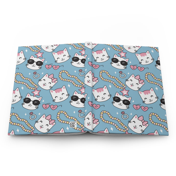 Cats and Pearls Hardcover Journal