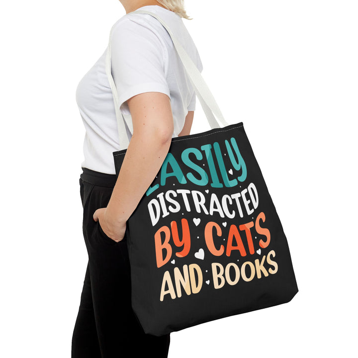 Cats and Books Tote Bag