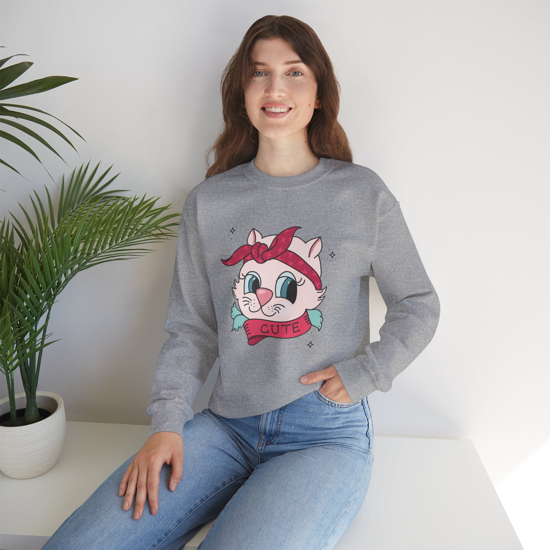 Tattoo Cat Crewneck Sweatshirt