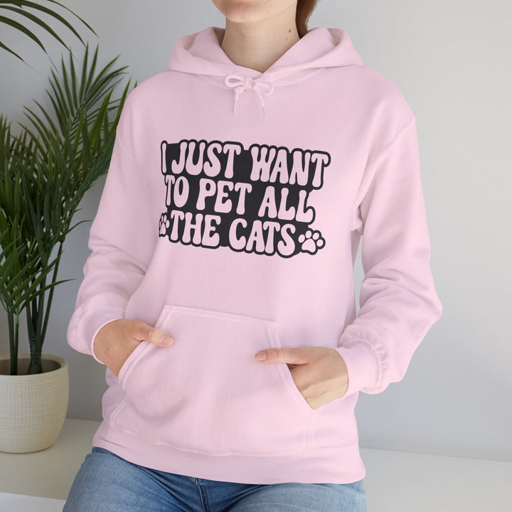 Pet All The Cats Hooded Sweatshirt