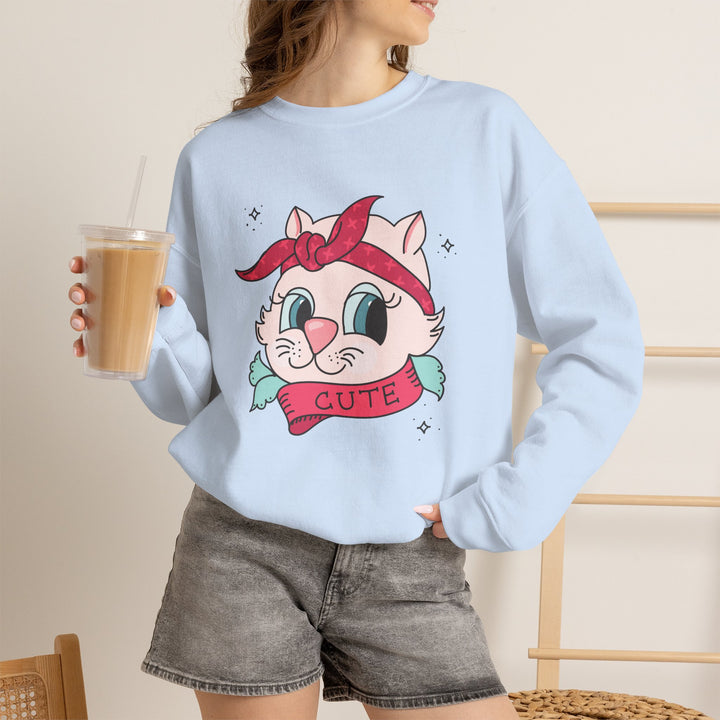 Tattoo Cat Crewneck Sweatshirt