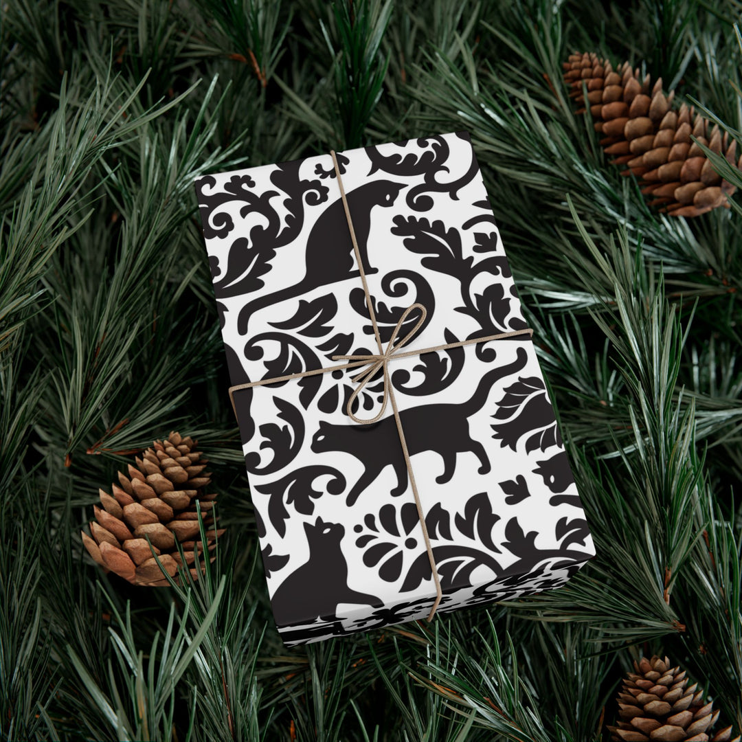 Toile Cat Gift Wrap