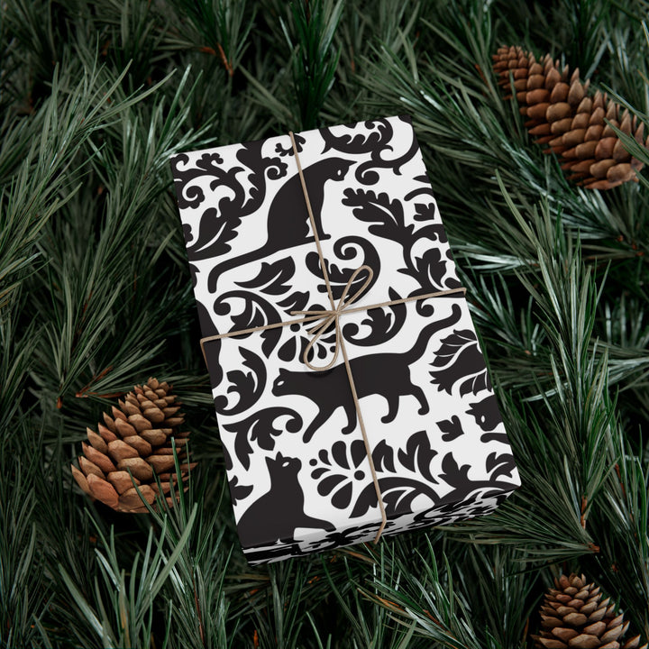 Toile Cat Gift Wrap