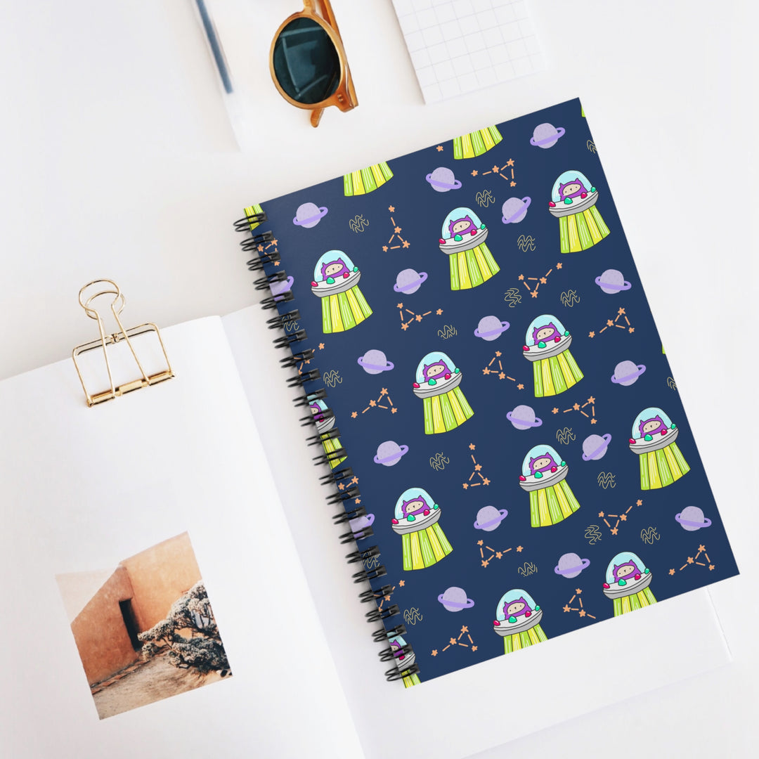 UFO Cat Spiral Notebook