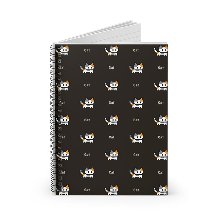 Video Game Cat Spiral Notebook