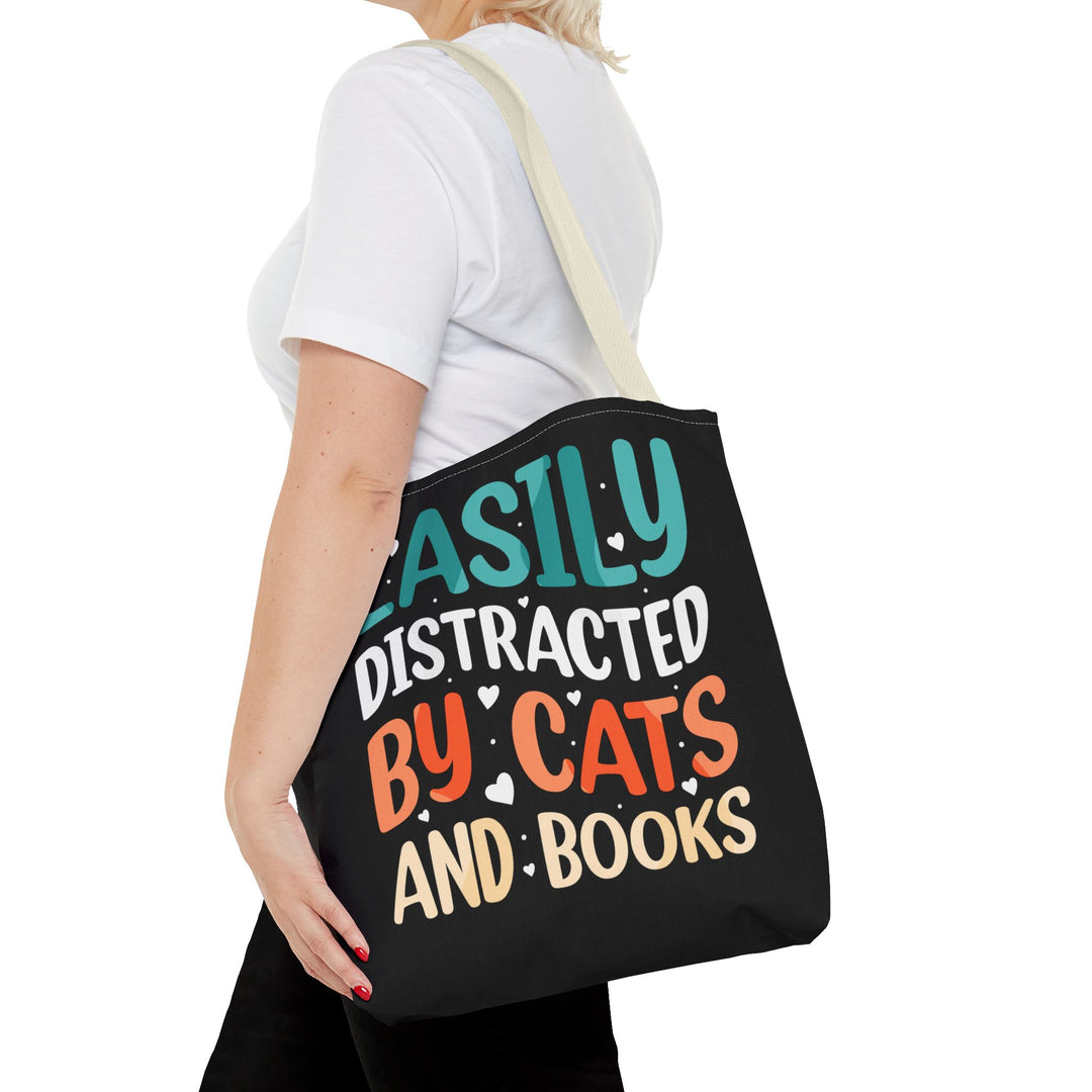 Cats and Books Tote Bag