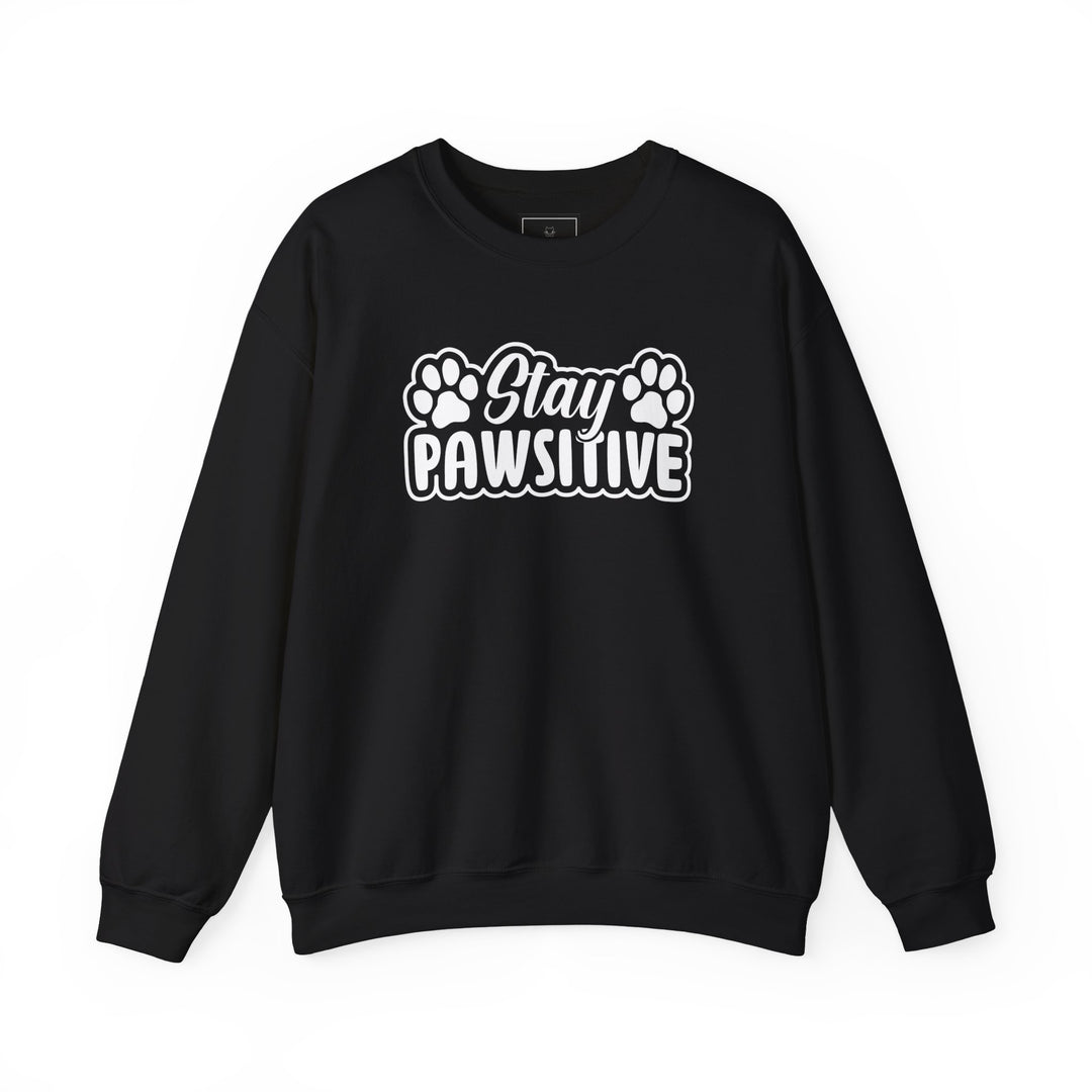 Stay Pawsitive Unisex Crewneck Sweatshirt