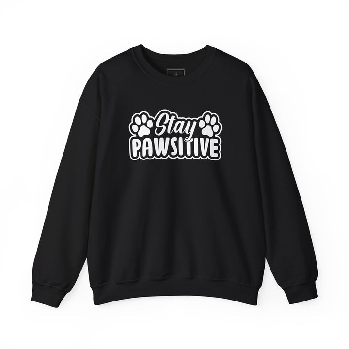 Stay Pawsitive Unisex Crewneck Sweatshirt
