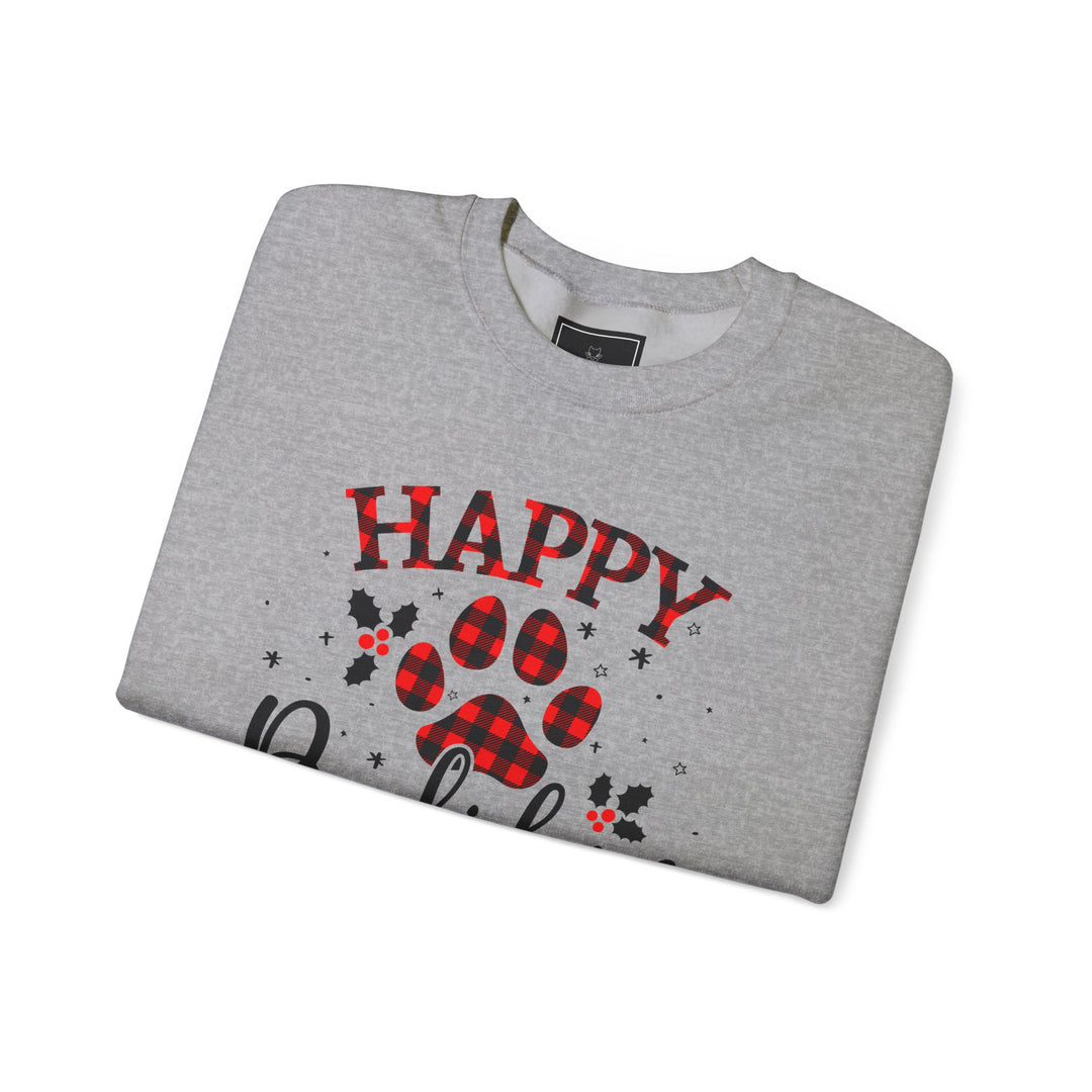 Happy Pawlidays Unisex Crewneck Sweatshirt