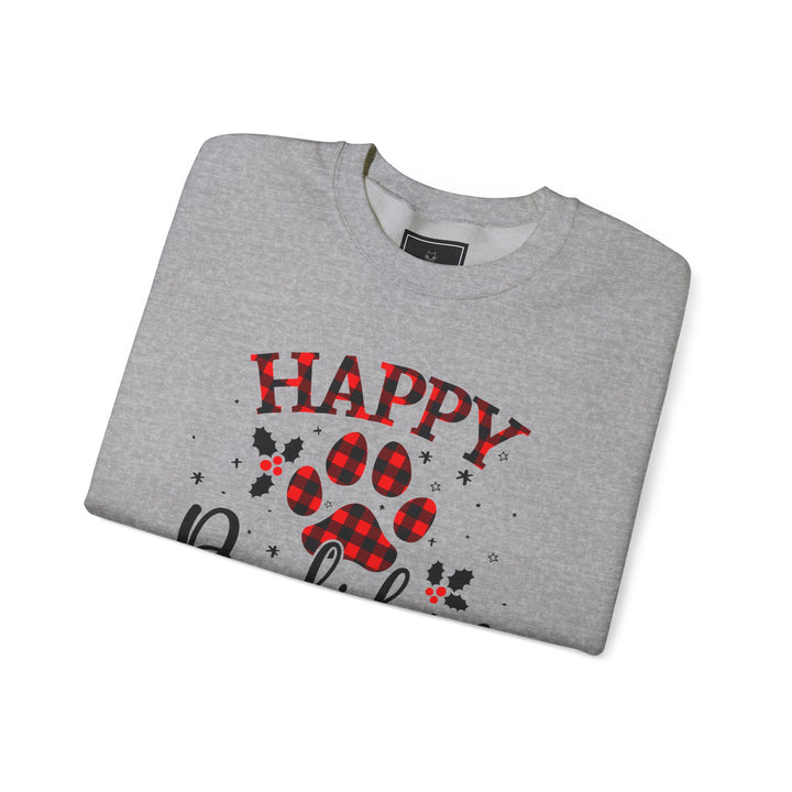 Happy Pawlidays Unisex Crewneck Sweatshirt