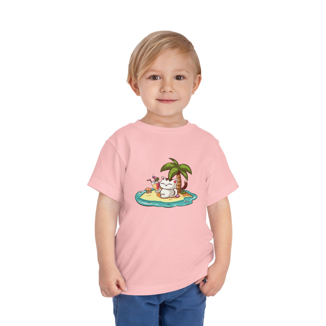 Tropical Cat Toddler Tee
