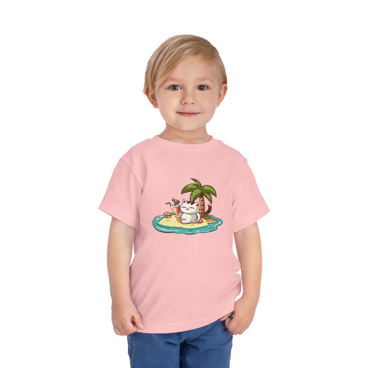 Tropical Cat Toddler Tee
