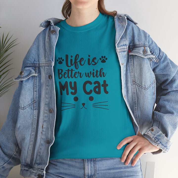 Better With My Cat Cotton Tee