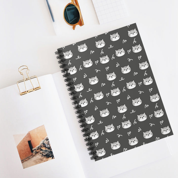 Gray Tabby Spiral Notebook