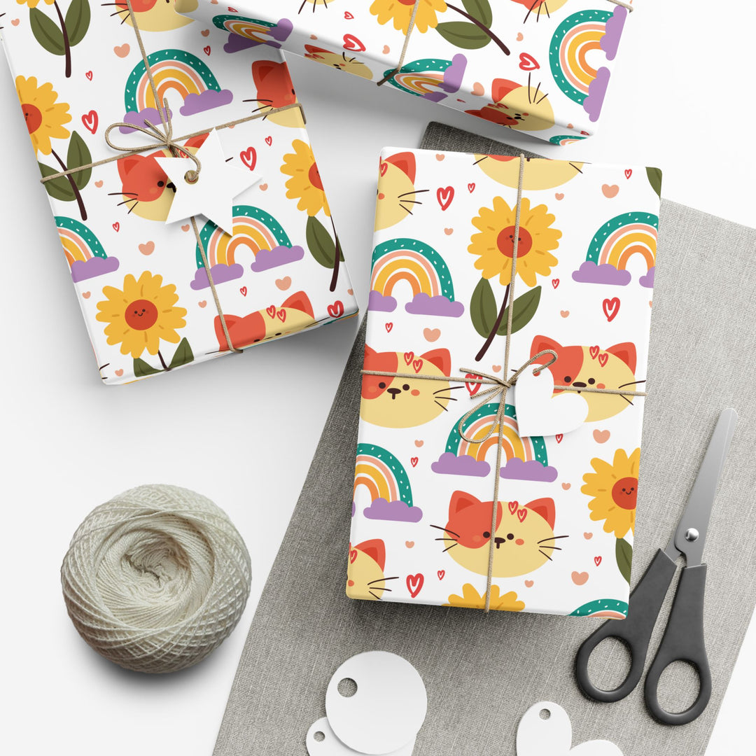 Rainbow Whisker Gift Wrap