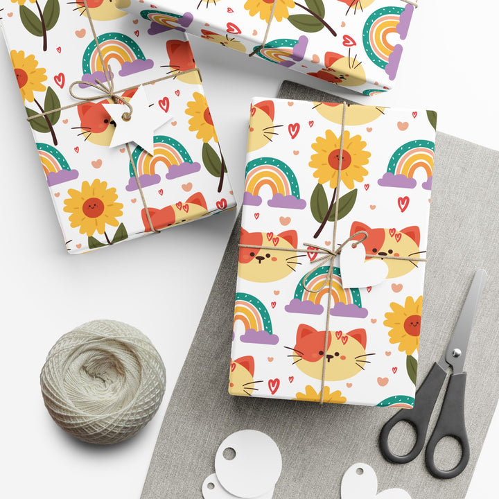 Rainbow Whisker Gift Wrap