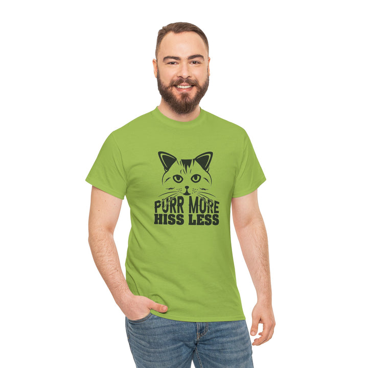 Purr More Hiss Less Cotton Tee