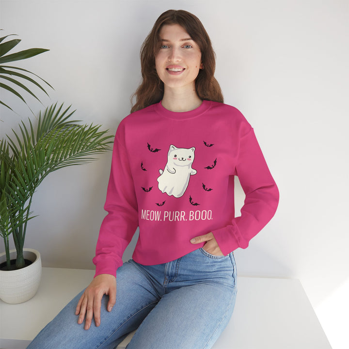 Meow. Purr. Boo. Unisex Crewneck Sweatshirt