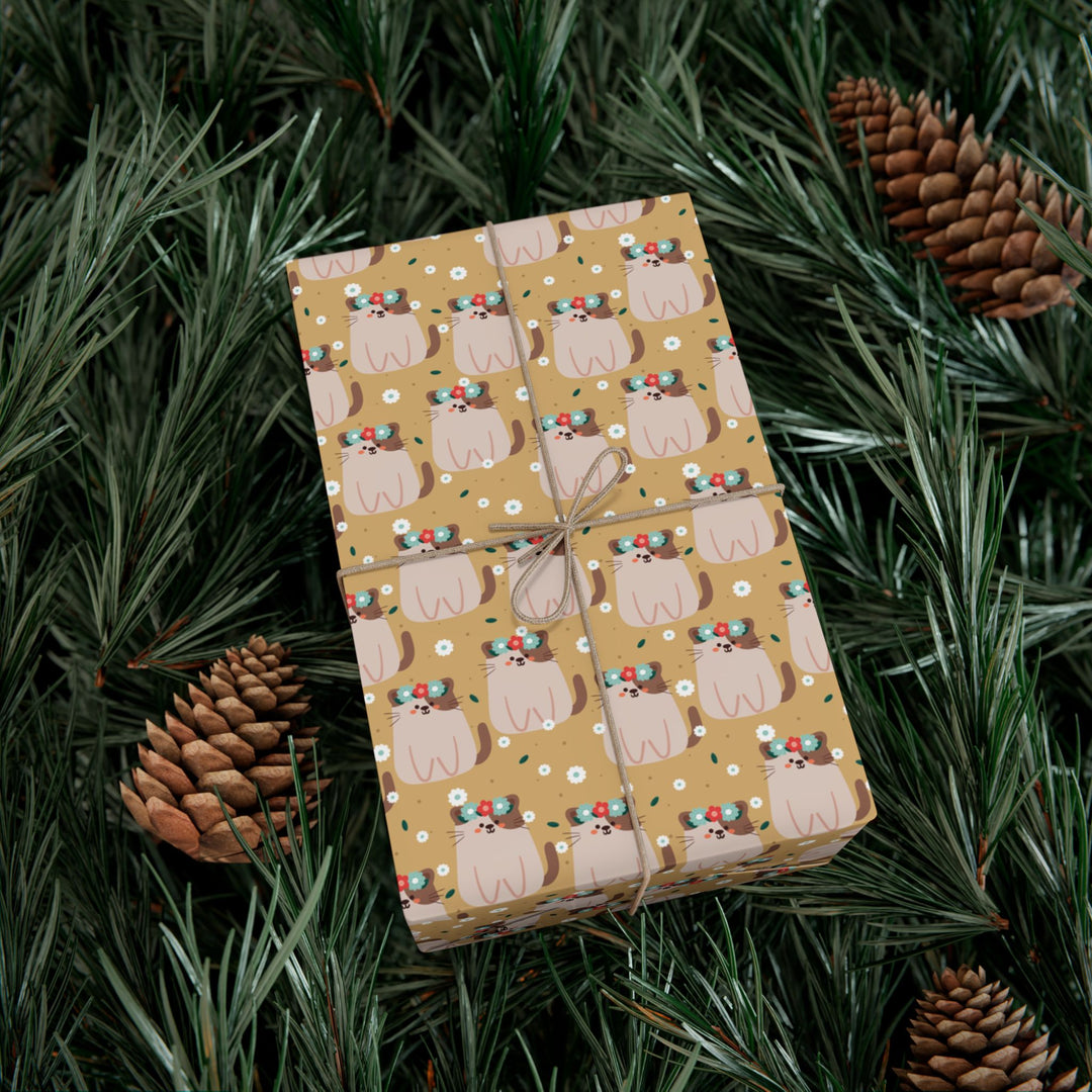 Flower Paw-ty Gift Wrap