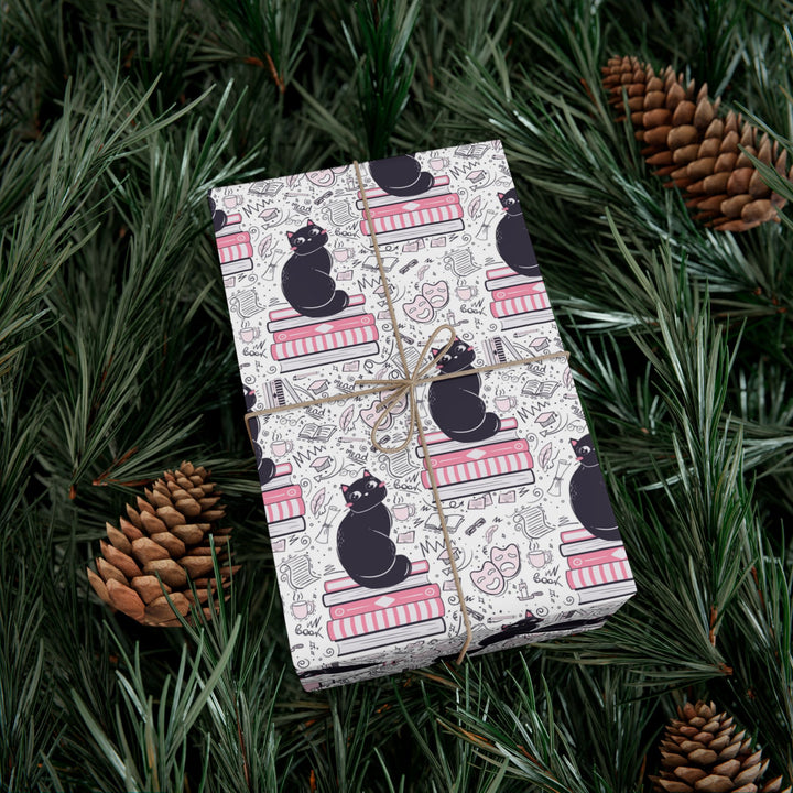 Literature Cat Gift Wrap