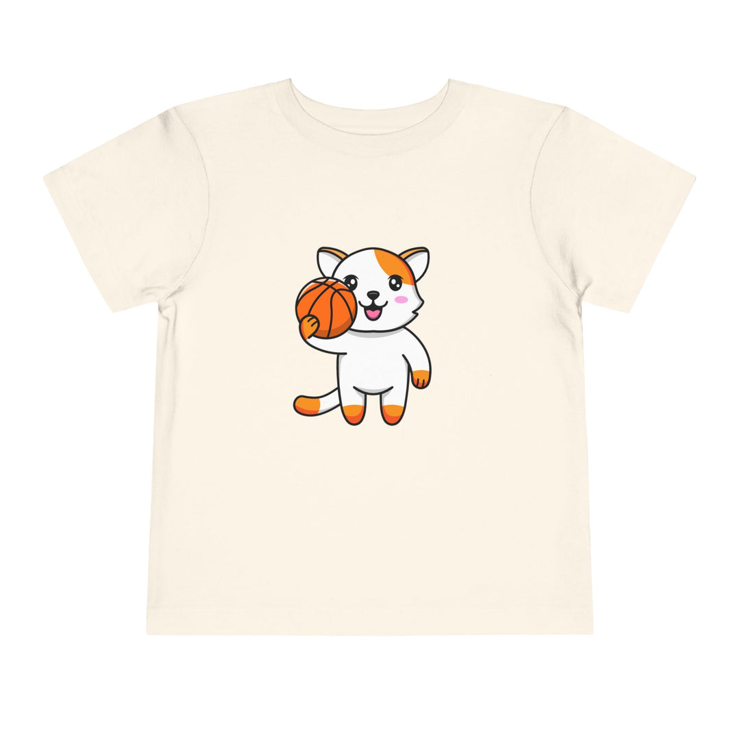 Basketball Cat Toddler Tee