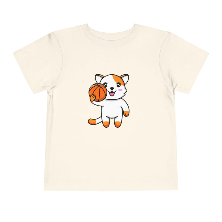 Basketball Cat Toddler Tee