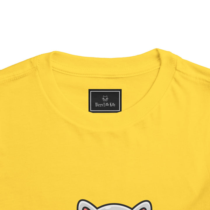 Cat Eating A Fish Toddler Tee