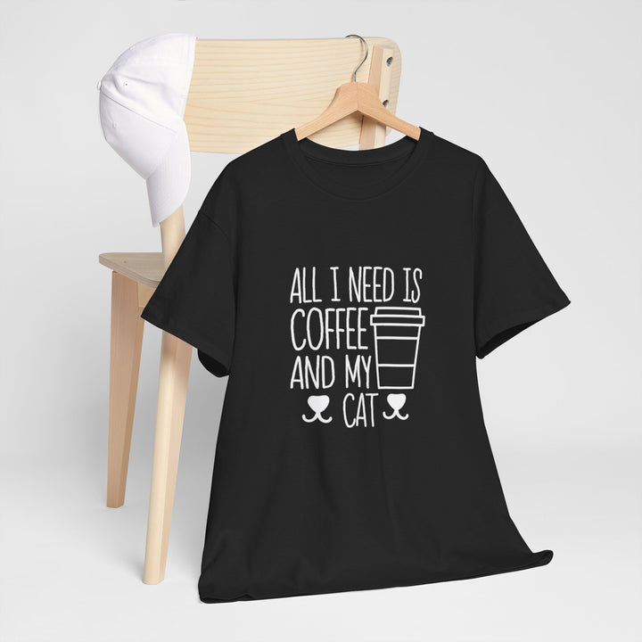 Coffee and My Cat Cotton Tee
