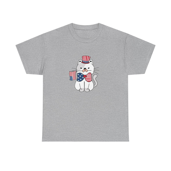 Patriotic Cat Cotton Tee