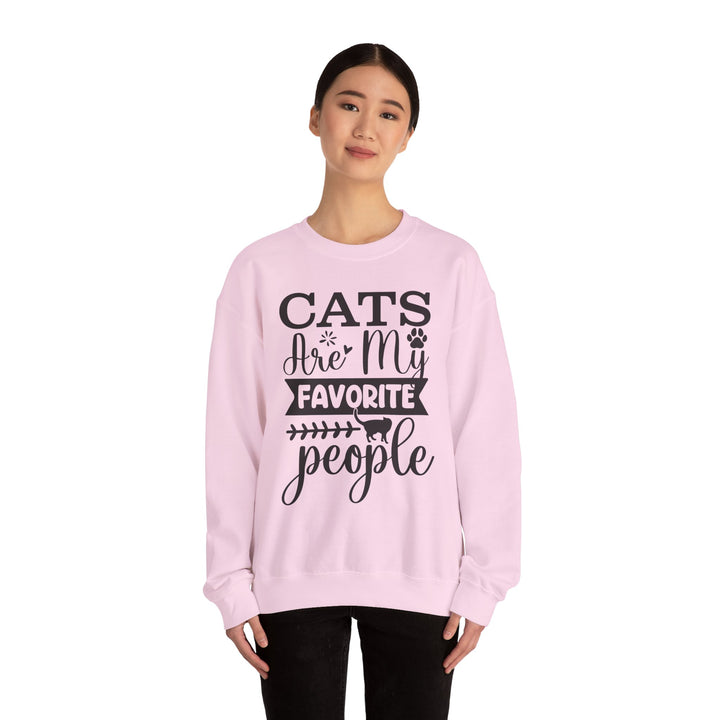 Cats Are My Favorite People Crewneck Sweatshirt