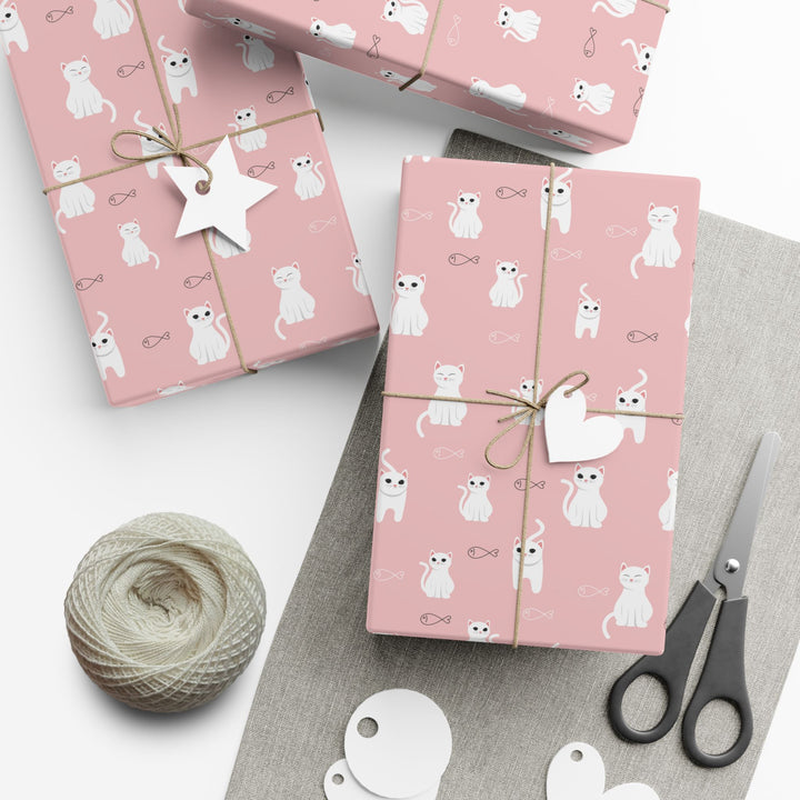 Cats and Fish Gift Wrap