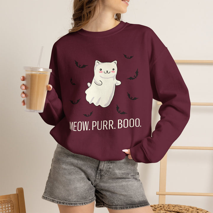 Meow. Purr. Boo. Unisex Crewneck Sweatshirt